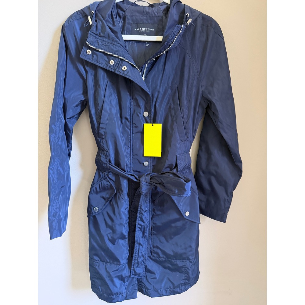 NWT Marc New York Women's Belted Rain Jacket Size Small